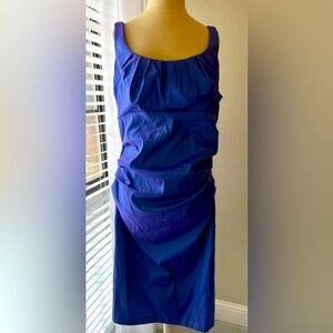 Ruched Dark Blue Dress size 14